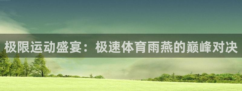 360吧体育直播app：极限运动盛宴：极速体育雨燕的巅峰对决